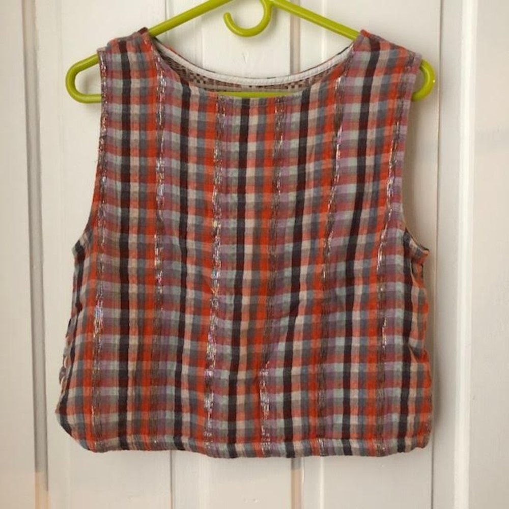 Ace & Jig shell in Funcheck / Raffia